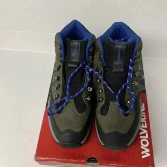 -30L, Wolverine Boots Luton, Mid Hiker WP, Charcoal Gray-US 10 Wide Mens - Picture 3 of 5